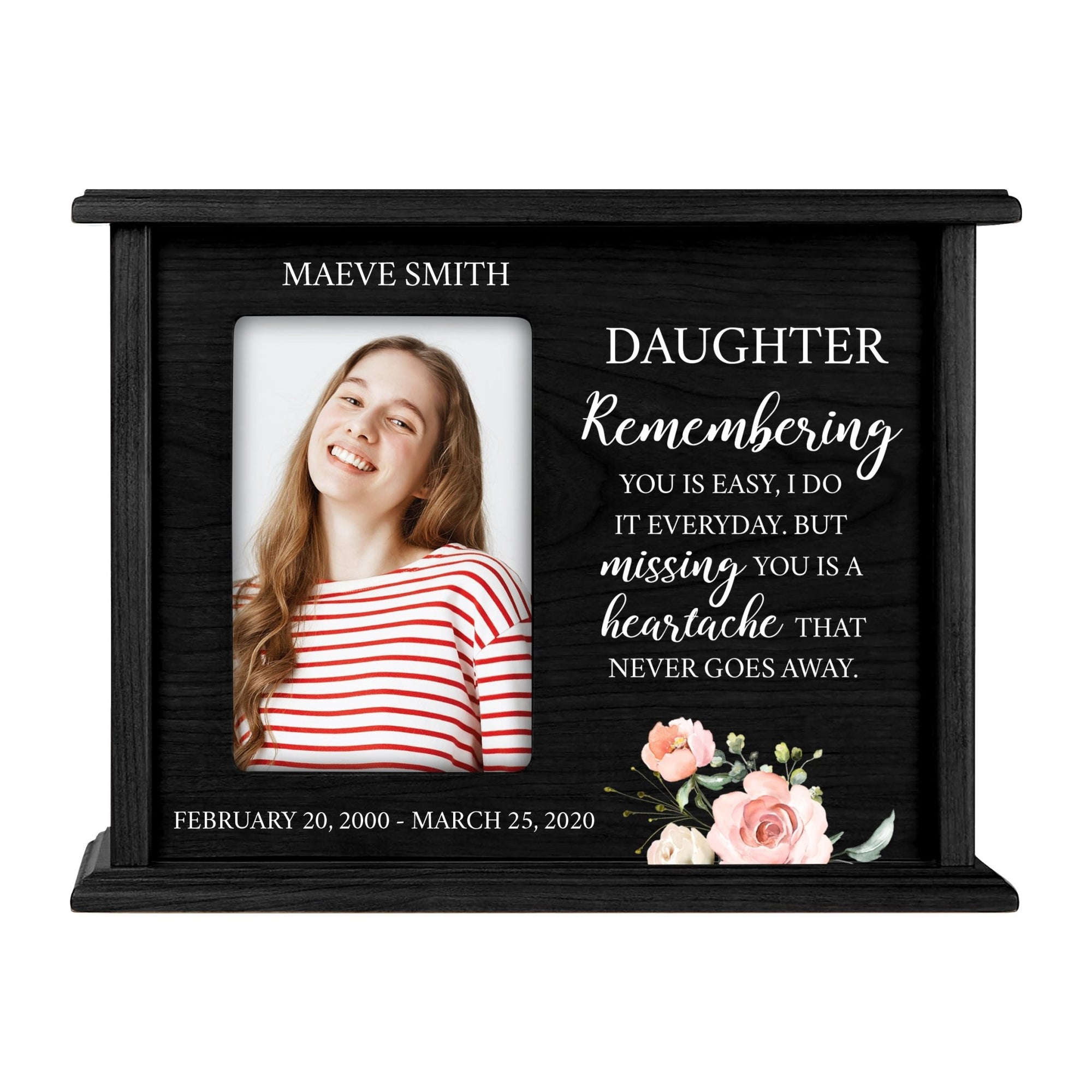 Personalized Wooden urns for Daughter