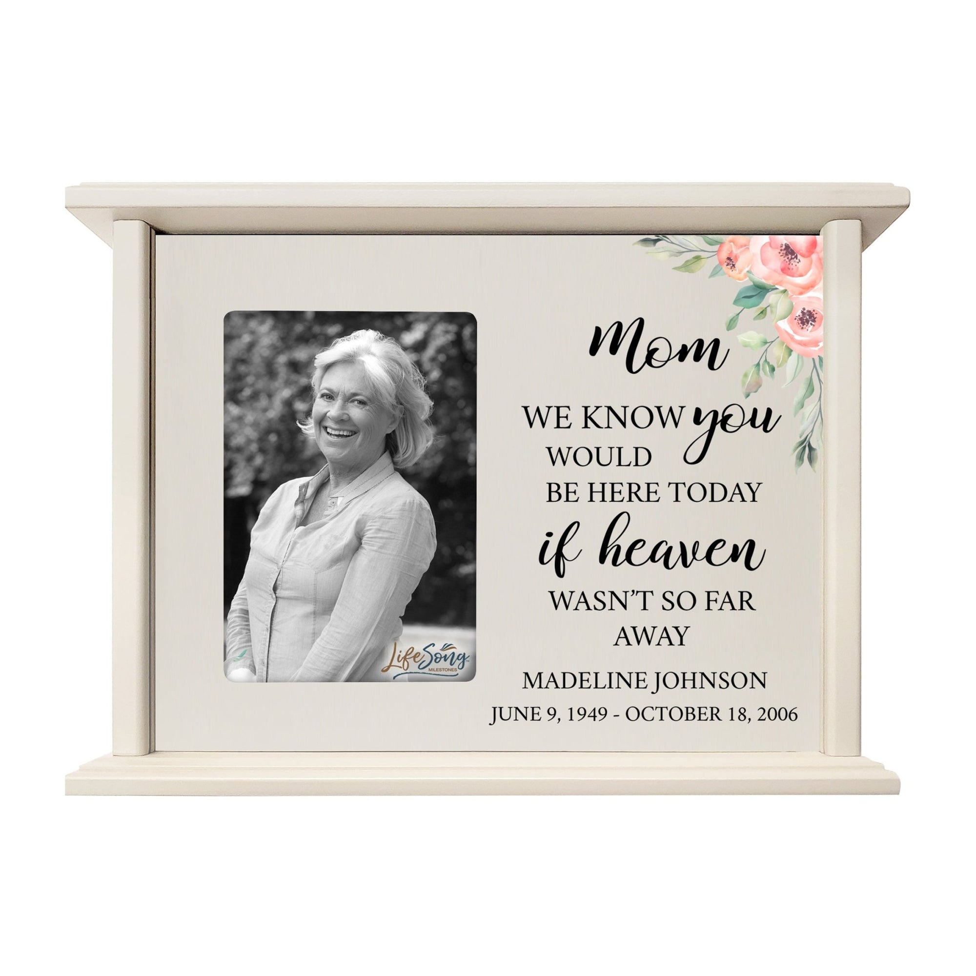 Unique cremation urn box for mom