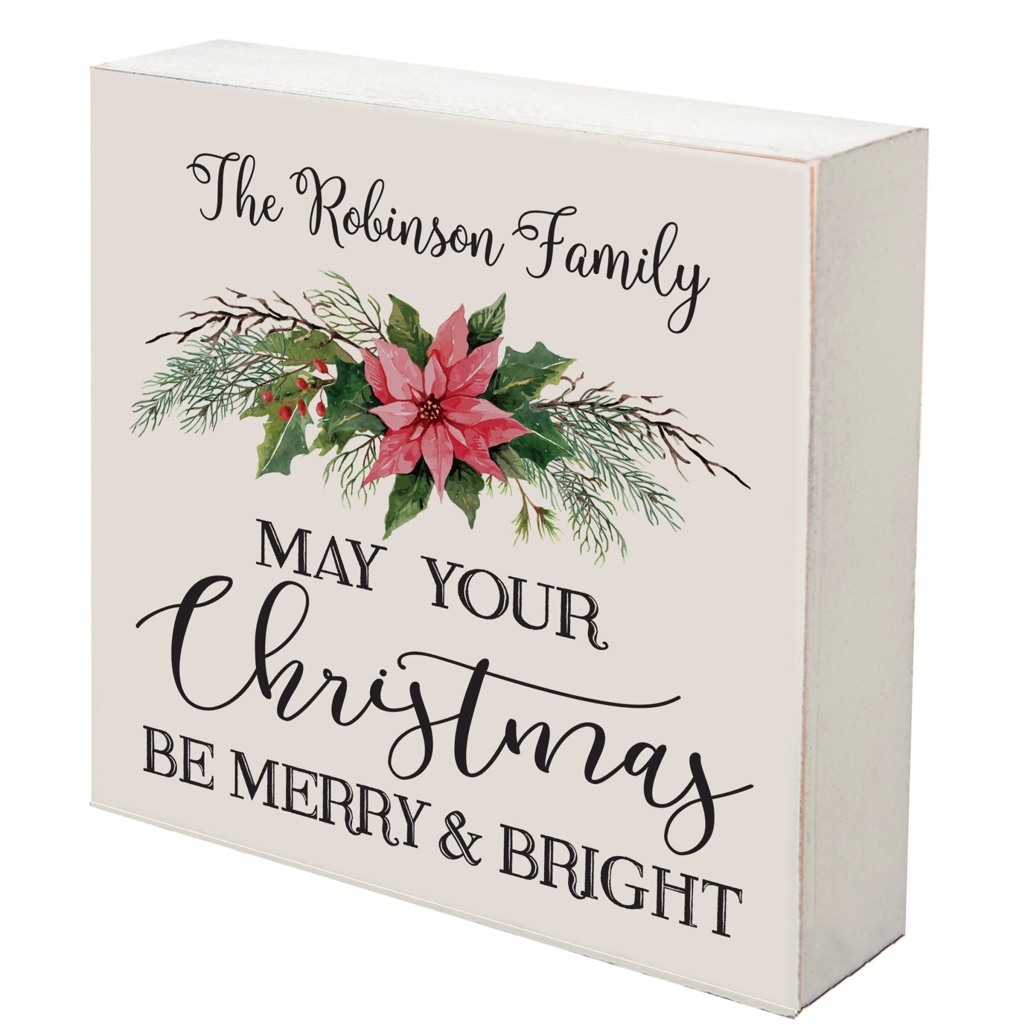 Personalized Merry Christmas Shadow Box - May Your Christmas - LifeSong Milestones