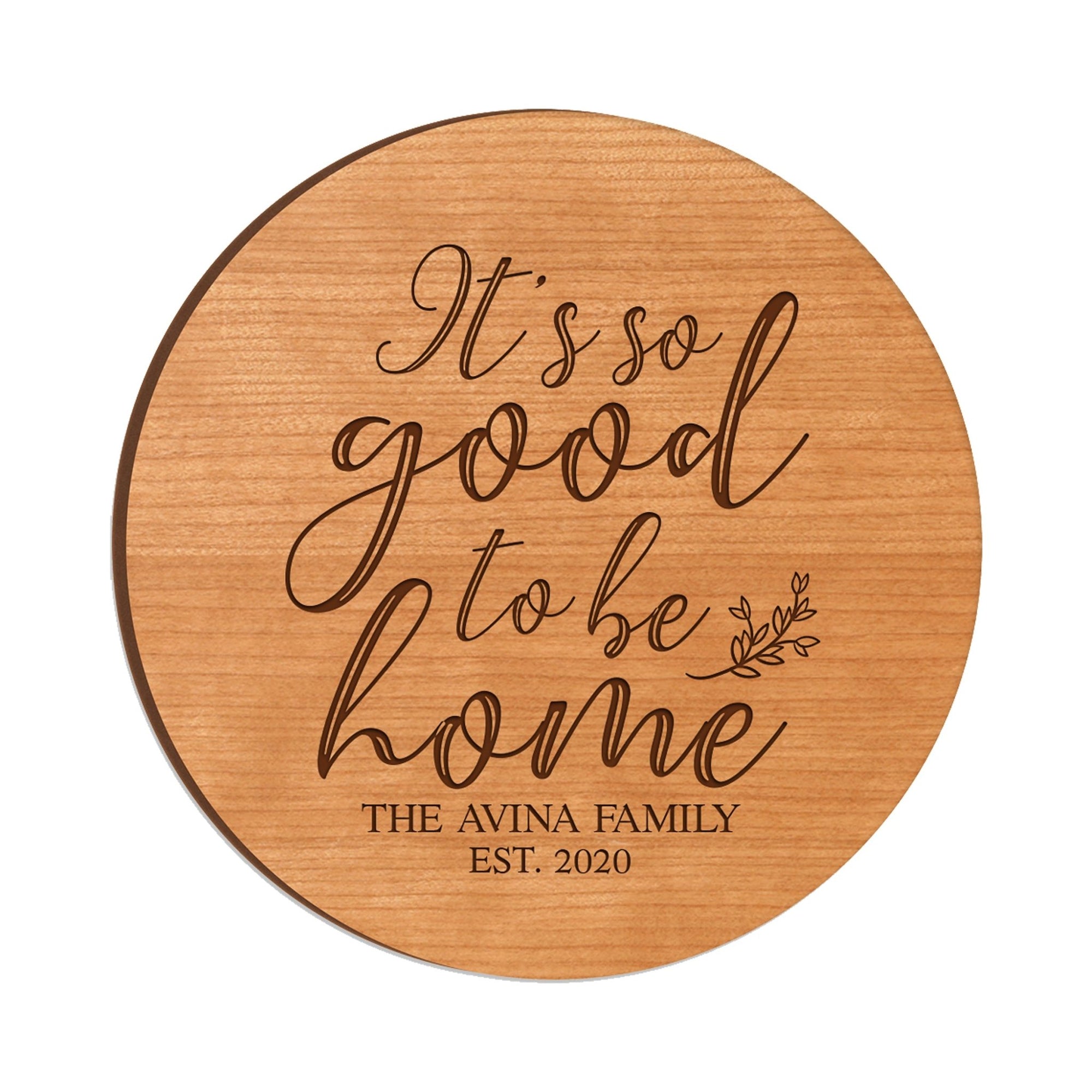 Personalized Modern Inspirational Family and Home Lazy Susan Turntable 12x12 - Family - LifeSong Milestones
